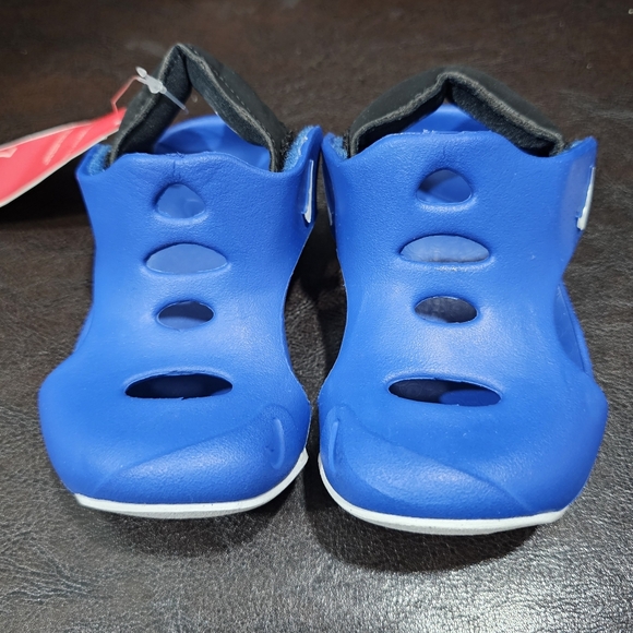 NWT Nike Sunray Protect 3 Toddler Sandals Velcro Blue Black White Size 7C - Picture 1 of 4